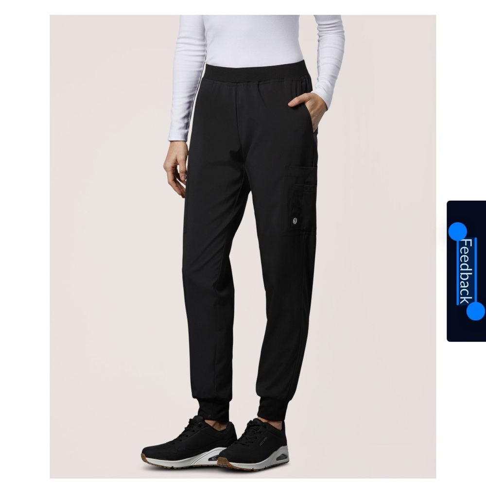 Women's Black Scrubs Jogger Pants